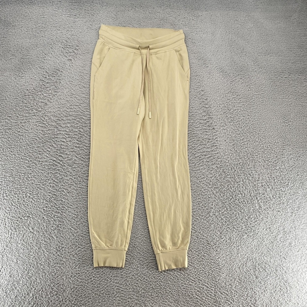 Lululemon Ready to Rulu Jogger‎ Pants Womens 6 Beige Lounge Pockets Gym Neutral
